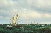Vilhelm Melbye Stormfuld Eftermiddag i Skagerak painting
